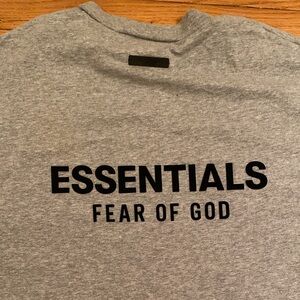 Fear of God Essentials Gray Short Sleeve Tee